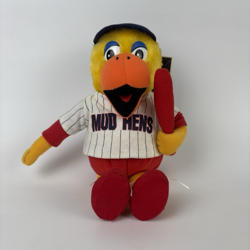 Vintage Toldeo Mud Hens Mascot Plush 1997 Minor League Baseball MLB